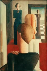 Cinco figuras en una habitación (Romano)